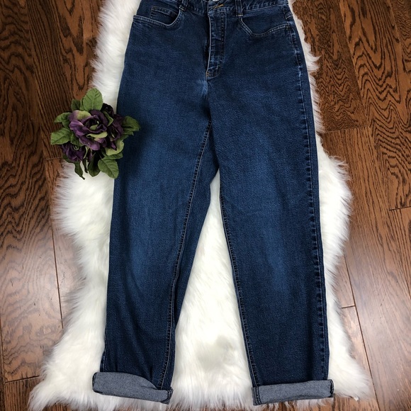 high waisted stretchy mom jeans